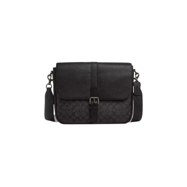 Coach Warner Messenger Bag in Signature Canvas Leather
