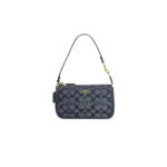 Coach Nolita 19 In Signature Chambray And Leather Denim
