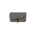 Christian Dior Medium Saddle Pouch with Chain