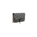 Christian Dior Medium Saddle Pouch with Chain