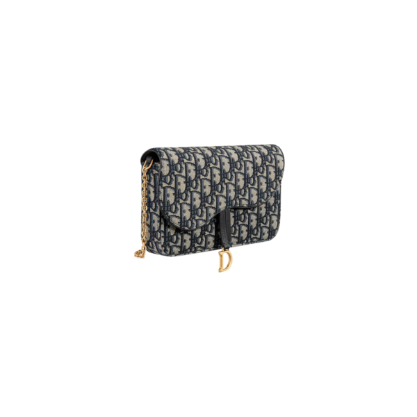 Christian Dior Medium Saddle Pouch with Chain