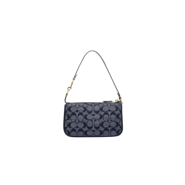 Coach Nolita 19 In Signature Chambray And Leather Denim