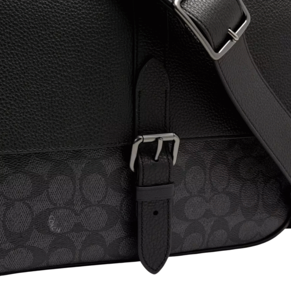 Coach Warner Messenger Bag in Signature Canvas Leather