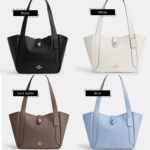 Coach Hadley Turnlock Leather Tote Bag
