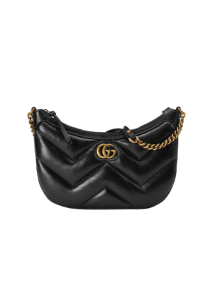 Gucci GG Marmont Small Leather Shoulder Bag Black