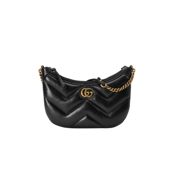 Gucci GG Marmont Small Leather Shoulder Bag Black