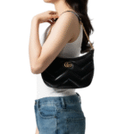 Gucci GG Marmont Small Leather Shoulder Bag Black