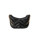 Gucci GG Marmont Small Leather Shoulder Bag Black