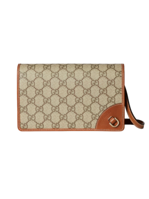 Gucci Emblem wallet with leather strap