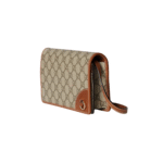 Gucci Emblem wallet with leather strap