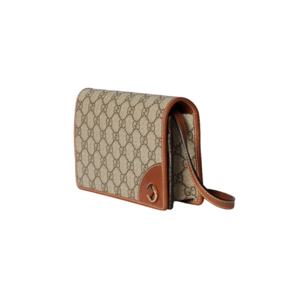 Gucci Emblem wallet with leather strap