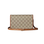 Gucci Emblem wallet with leather strap