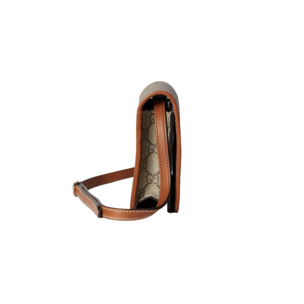 Gucci Emblem wallet with leather strap