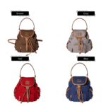 Miu Miu Canvas and leather backpack