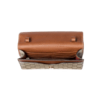 Gucci Emblem wallet with leather strap