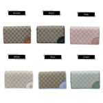 Gucci Emblem wallet with leather strap