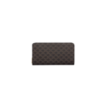Celine Zipped Wallet In Triomphe Canvas
