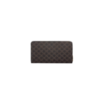 Celine Zipped Wallet In Triomphe Canvas