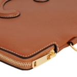 Celine Triomphe Small Pouch with Strap Tan