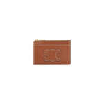 Celine Zipped Card Holder Cuir Triomphe IN smooth lambskin